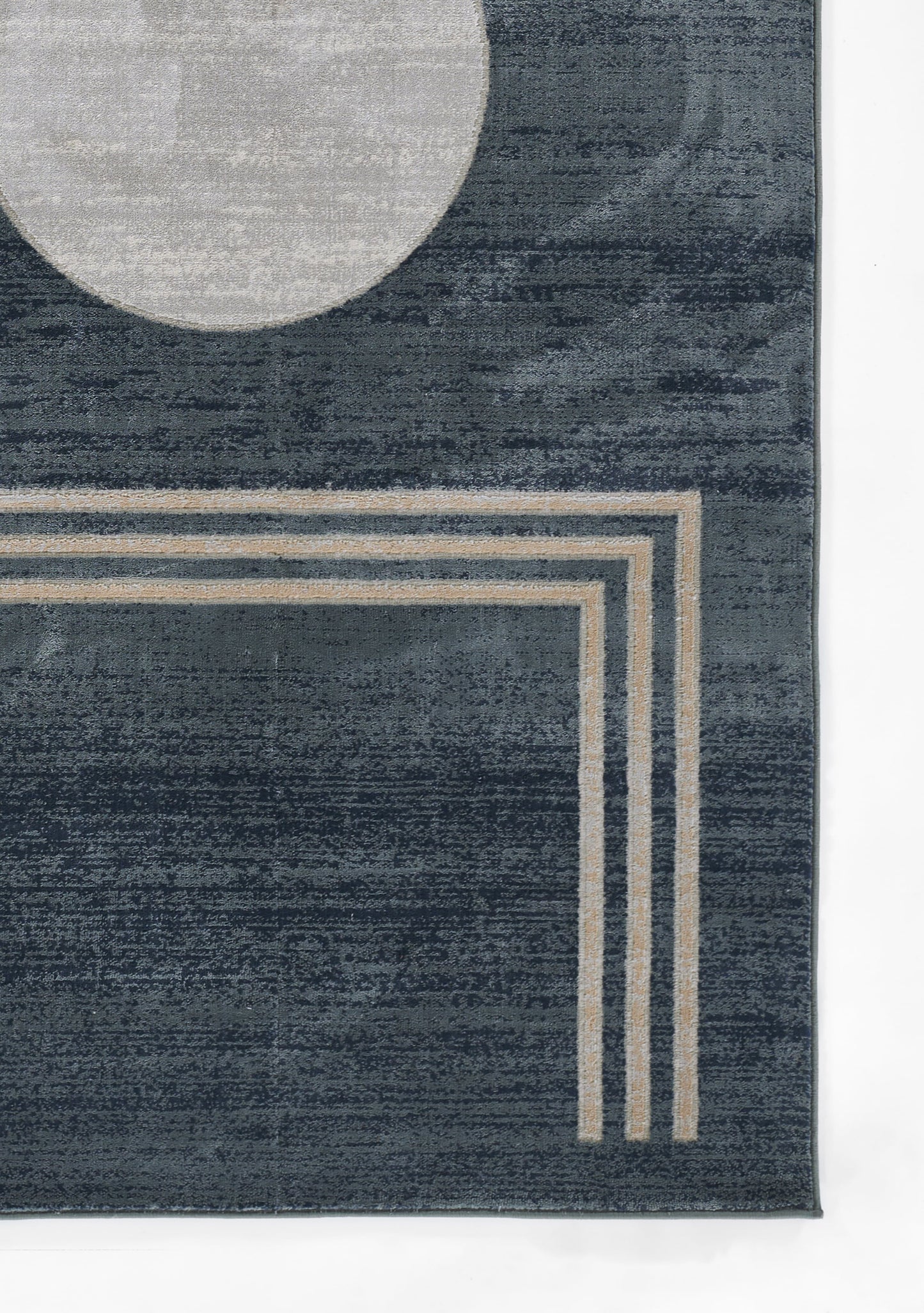 Momeni Edition EDI-3 Blue Contemporary Machine Made Rug