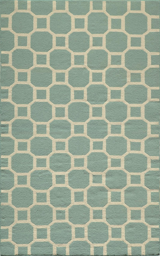 Momeni Laguna LG-01 Aqua Contemporary Hand Woven Rug