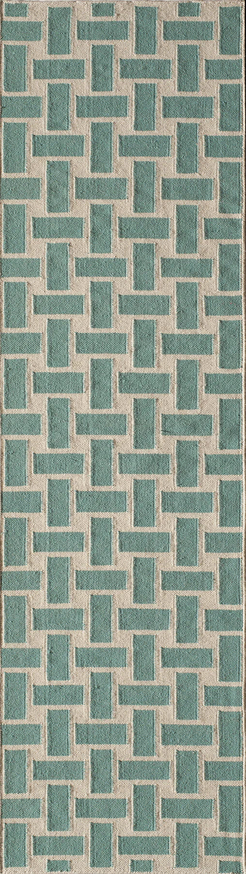 Momeni Laguna LG-02 Aqua Contemporary Hand Woven Rug