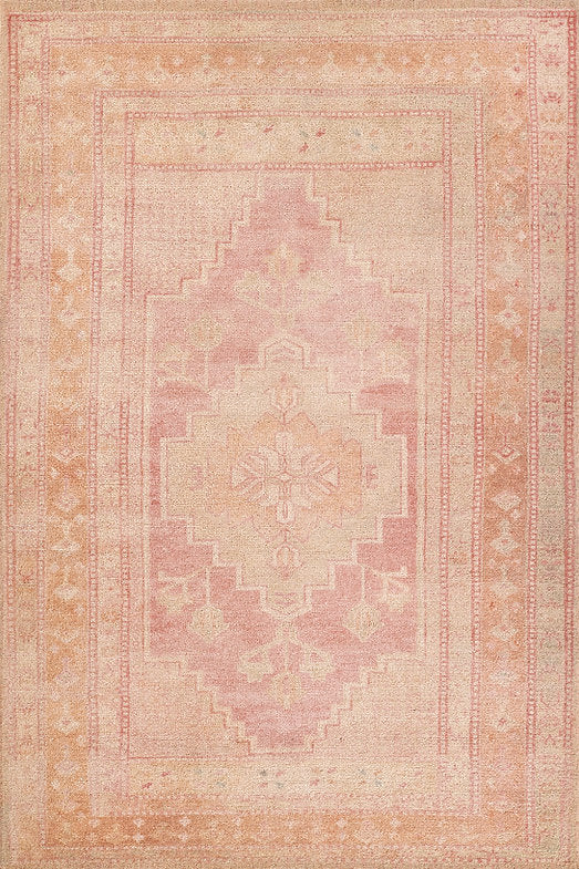 Momeni Luna LNA-3 Pink Traditional Hand Tufted Rug