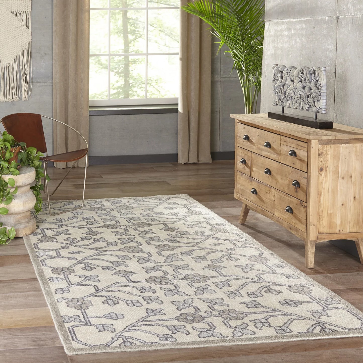 Momeni Nova NOV-3 Ivory Contemporary Hand Knotted Rug