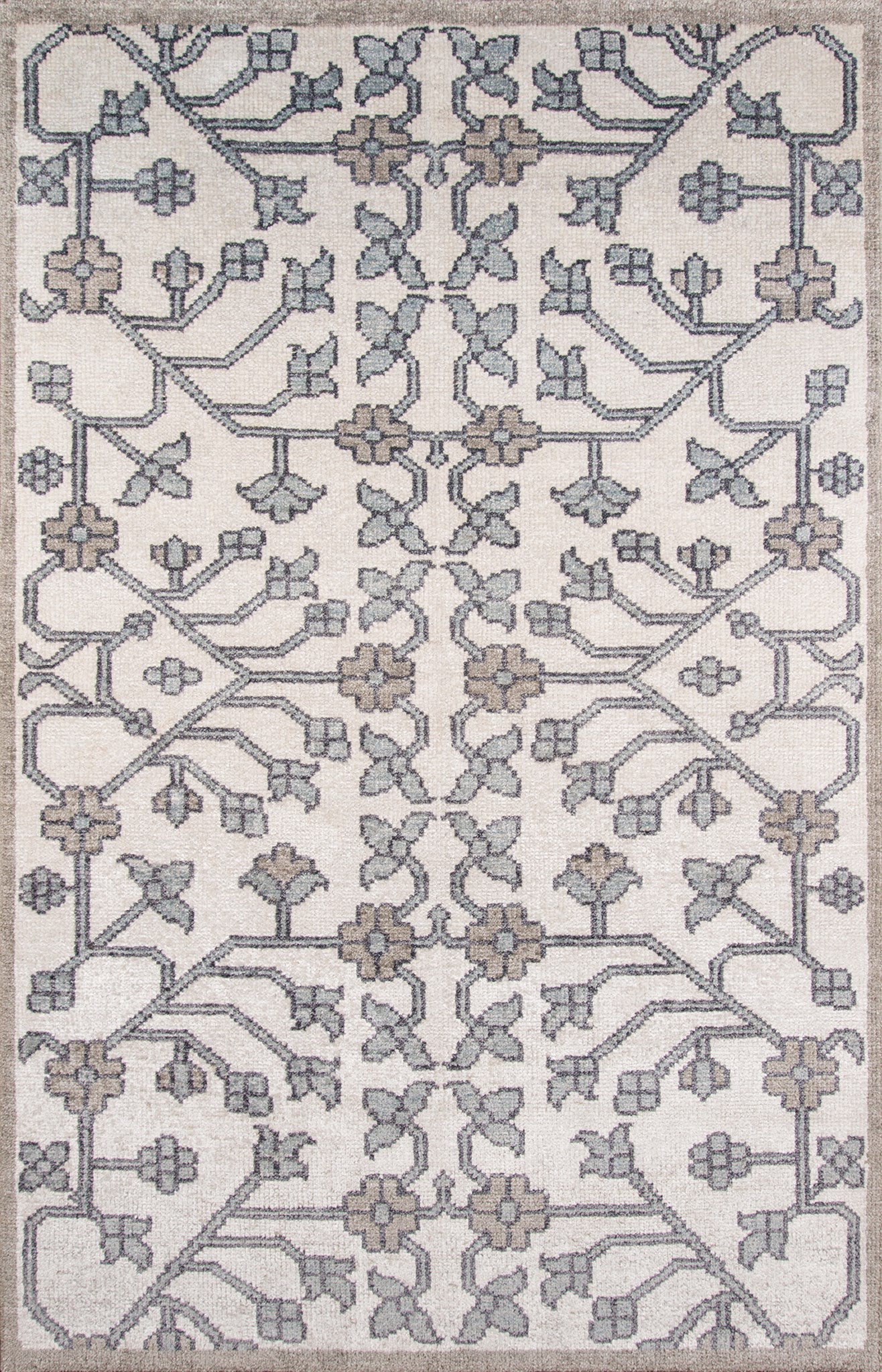 Momeni Nova NOV-3 Ivory Contemporary Hand Knotted Rug