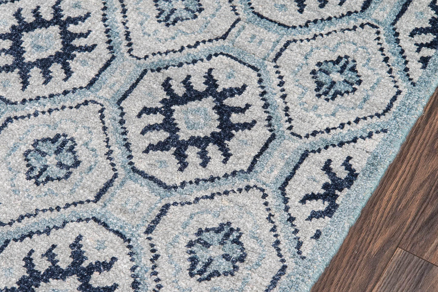 Momeni Nova NOV-4 Blue Contemporary Hand Knotted Rug