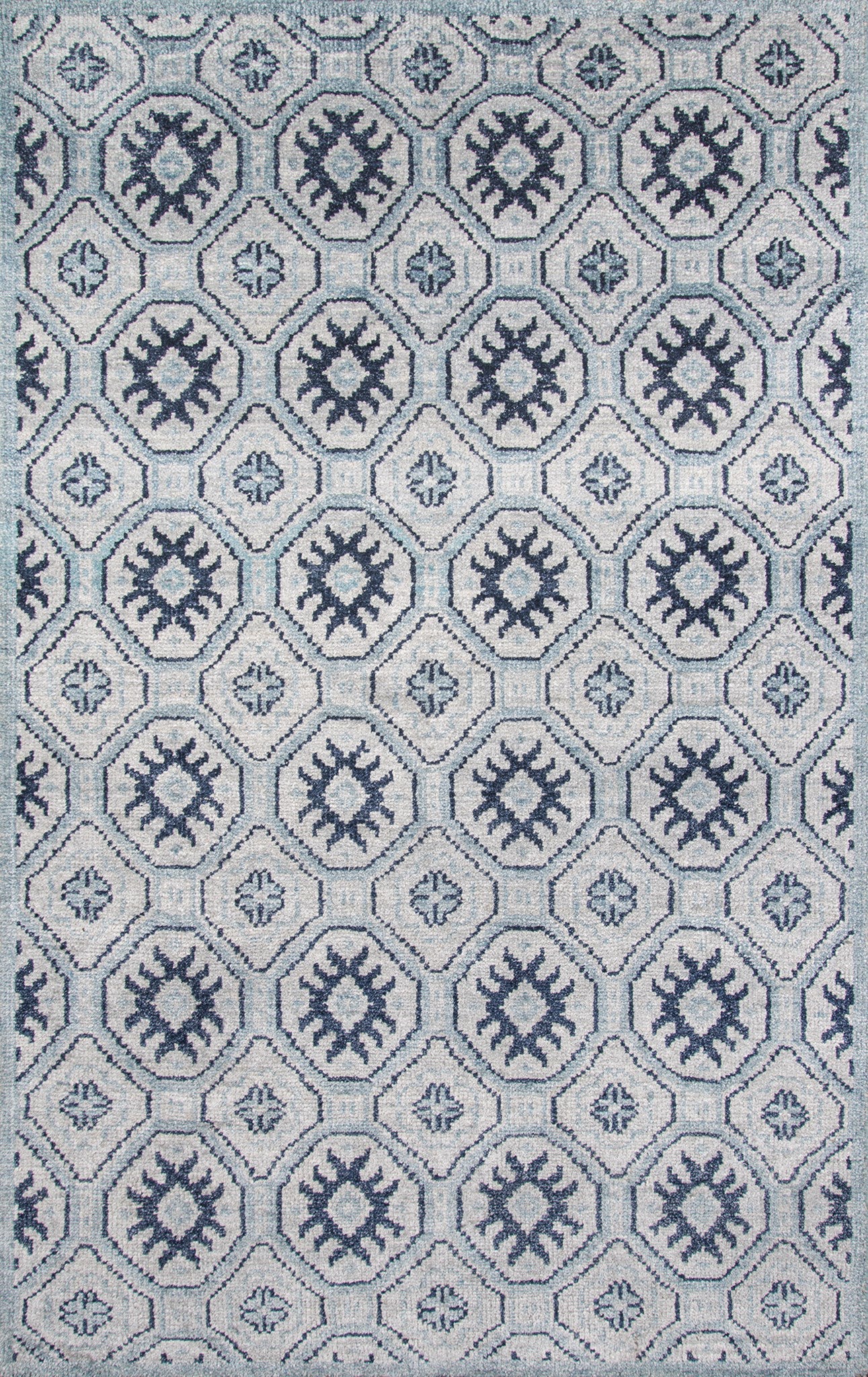 Momeni Nova NOV-4 Blue Contemporary Hand Knotted Rug