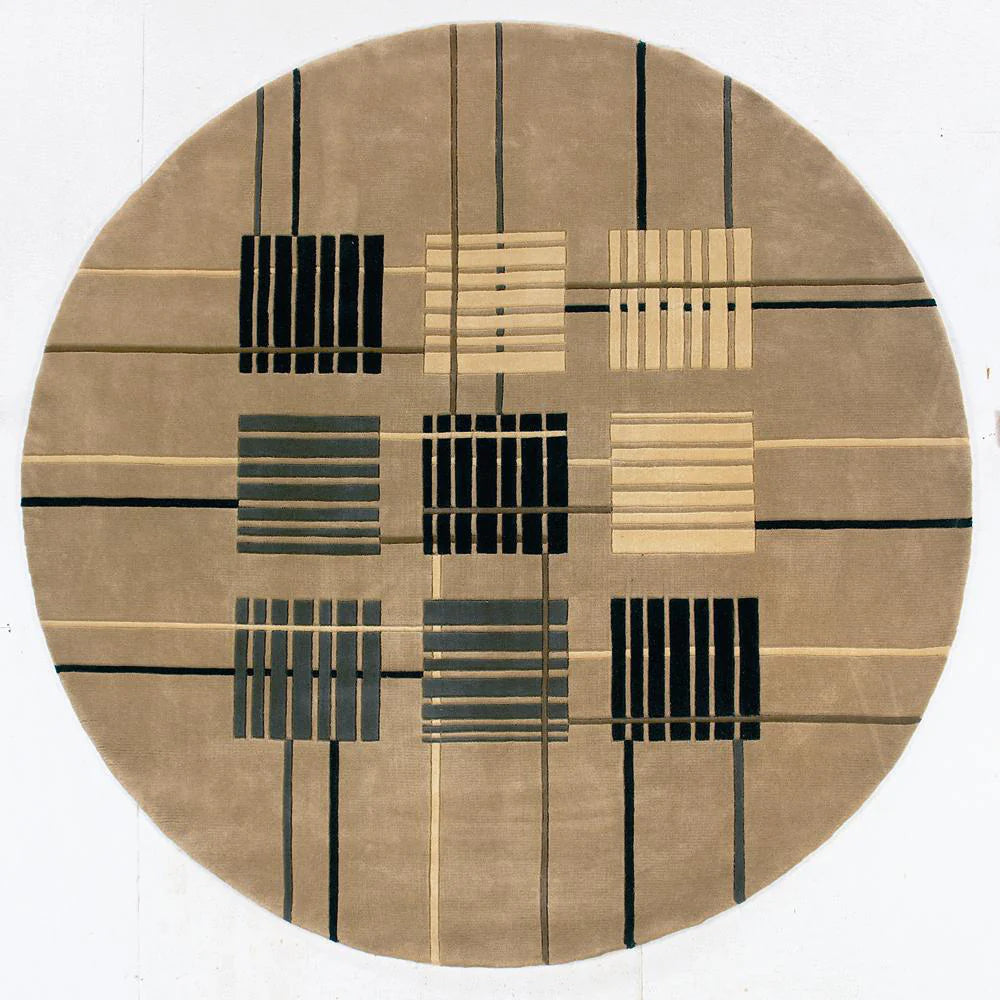 Momeni New Wave NW-48 Sand Contemporary Hand Tufted Rug