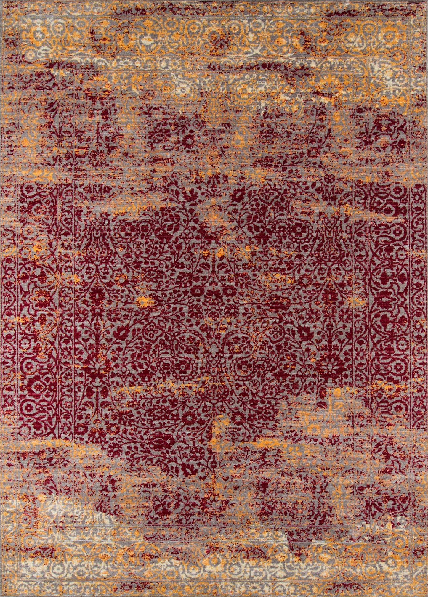 Momeni Petra PE-01 Red Traditional Machine Made Rug