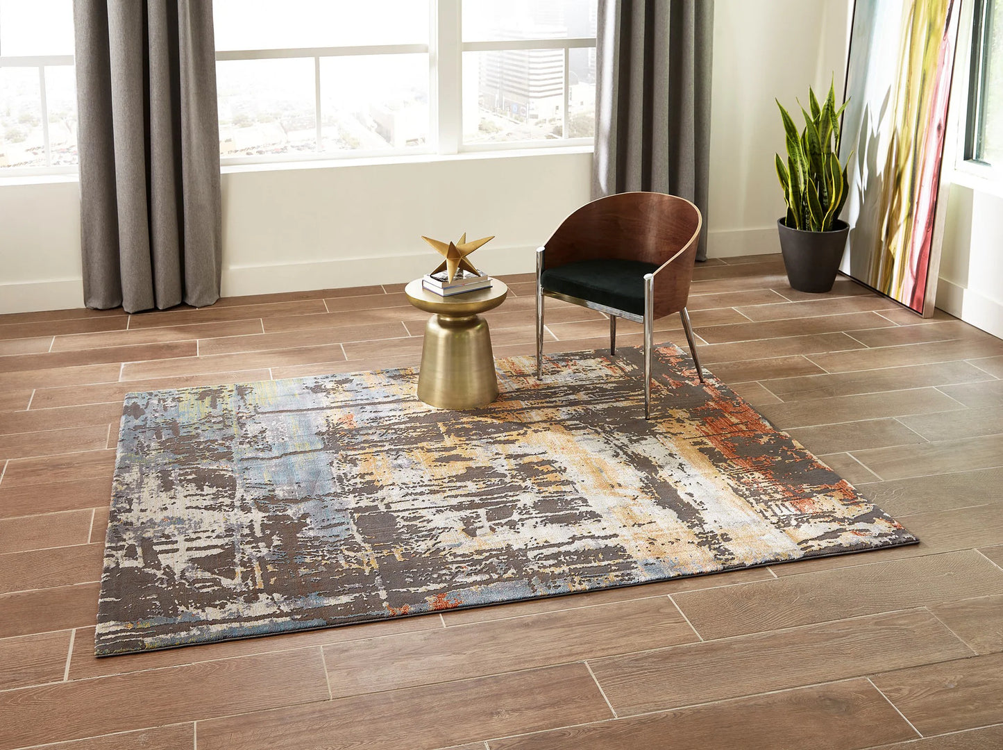 Momeni Portland PRT-3 Multi Casual Machine Made Rug