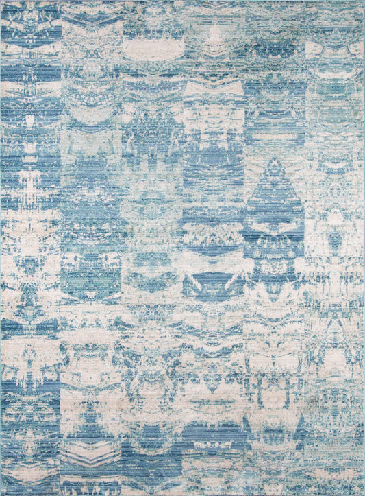 Momeni Rustic Romance RR-01 Blue Contemporary Machine Made Rug