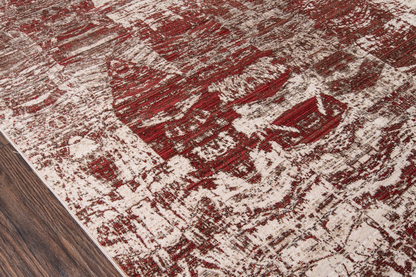 Momeni Rustic Romance RR-01 Red Contemporary Machine Made Rug