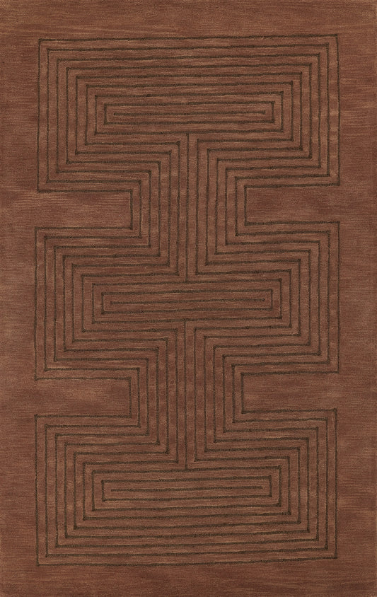 Momeni Simba SIM-3 Copper Contemporary Hand Tufted Rug