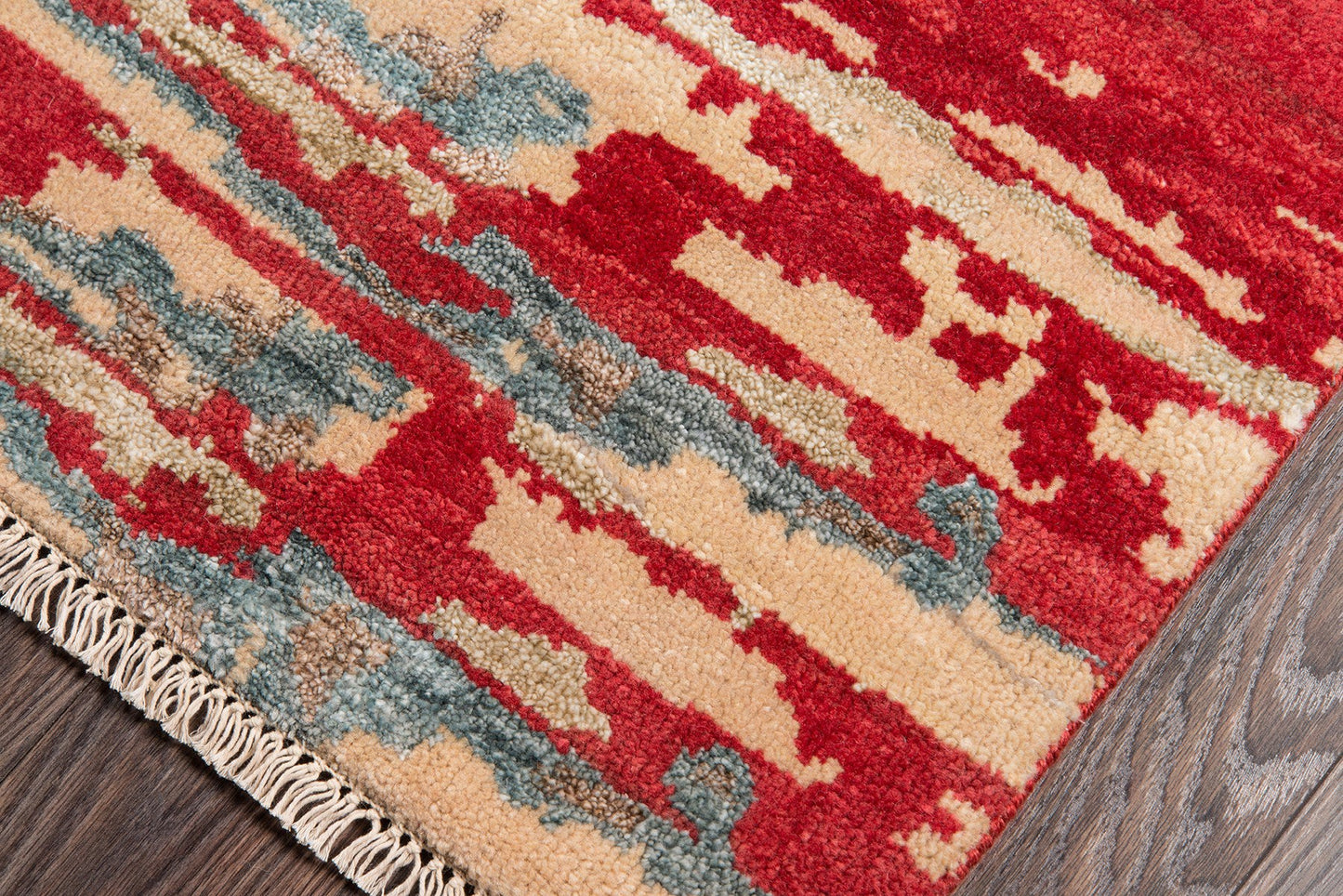 Momeni Terra TER-2 Red Contemporary Hand Knotted Rug