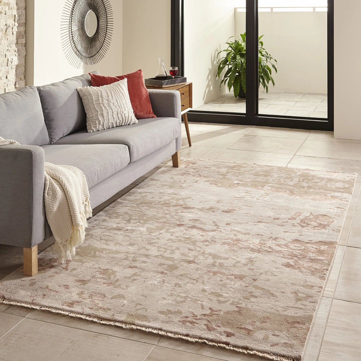 Momeni Terra TER-3 Taupe Contemporary Hand Knotted Rug