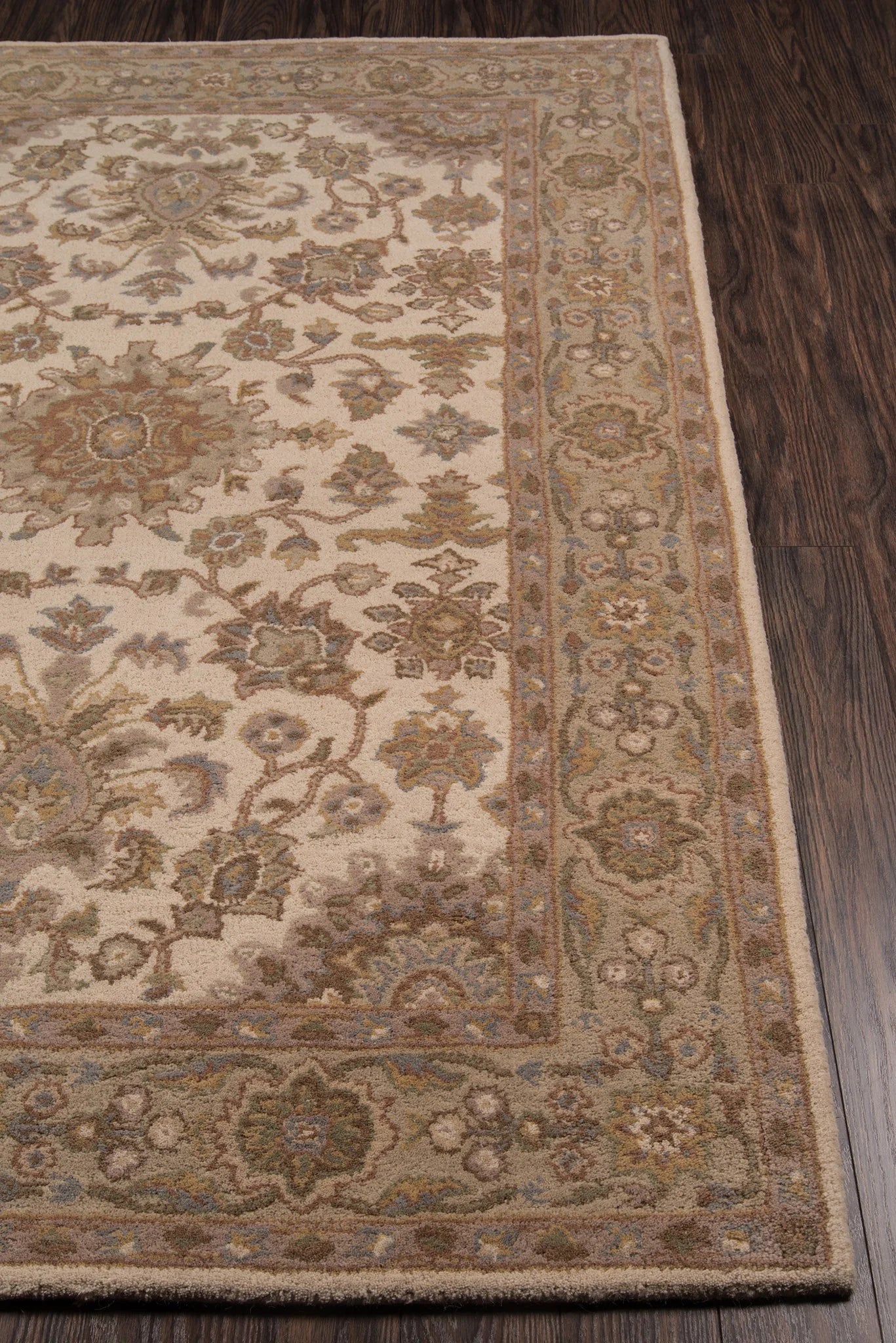 Momeni Tudor TUD-2 Beige Traditional Hand Tufted Rug