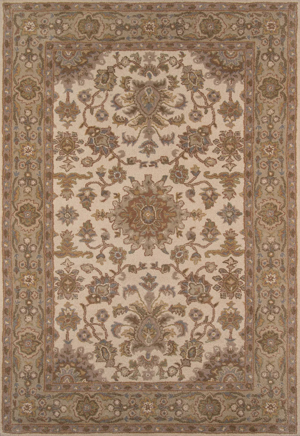 Momeni Tudor TUD-2 Beige Traditional Hand Tufted Rug