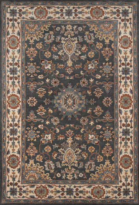 Momeni Tudor TUD-4 Grey Traditional Hand Tufted Rug