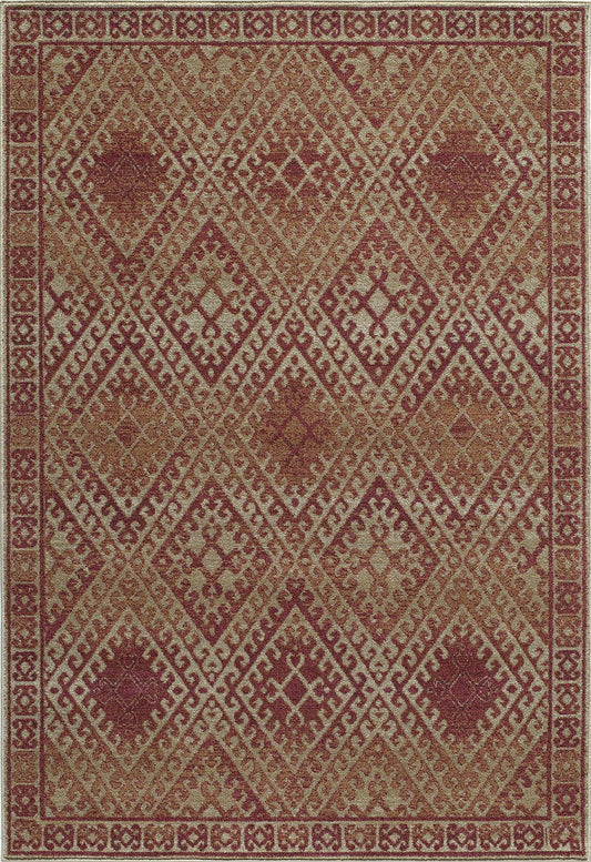 Momeni Vista VA-04 Red Casual Machine Made Rug