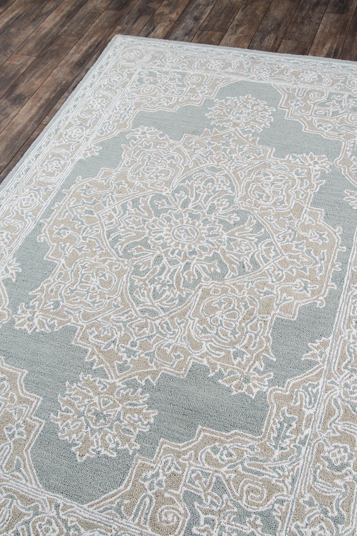 Momeni Valencia VAL-1 Light Blue Traditional Hand Tufted Rug