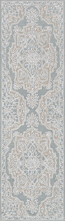 Momeni Valencia VAL-1 Light Blue Traditional Hand Tufted Rug