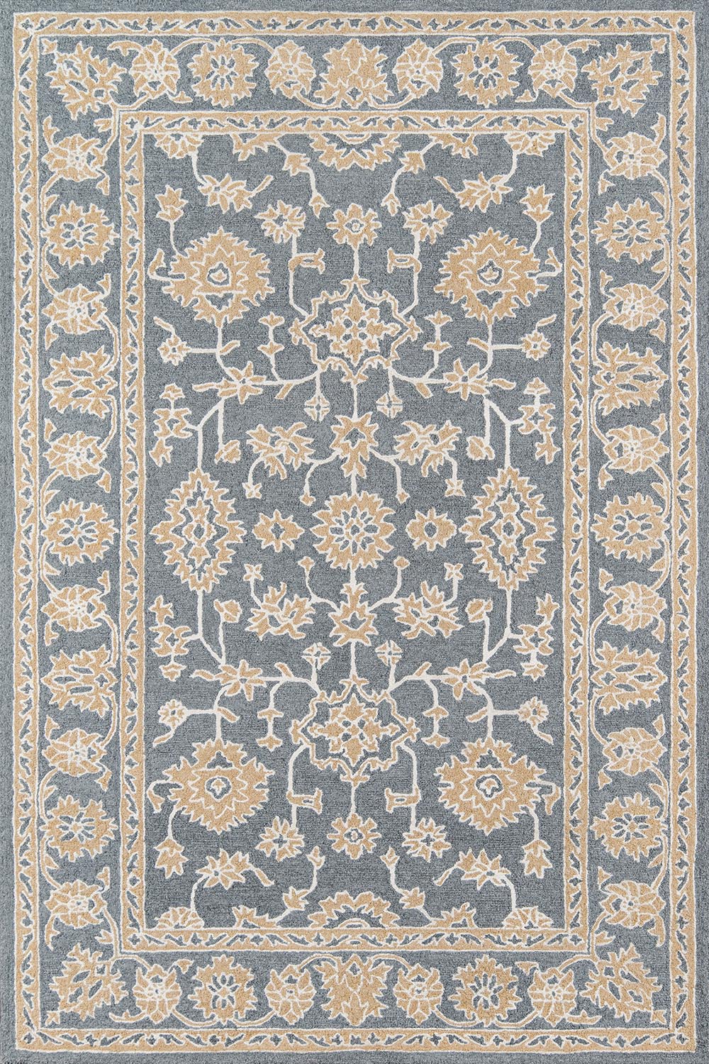 Momeni Valencia VAL-2 Grey Traditional Hand Tufted Rug