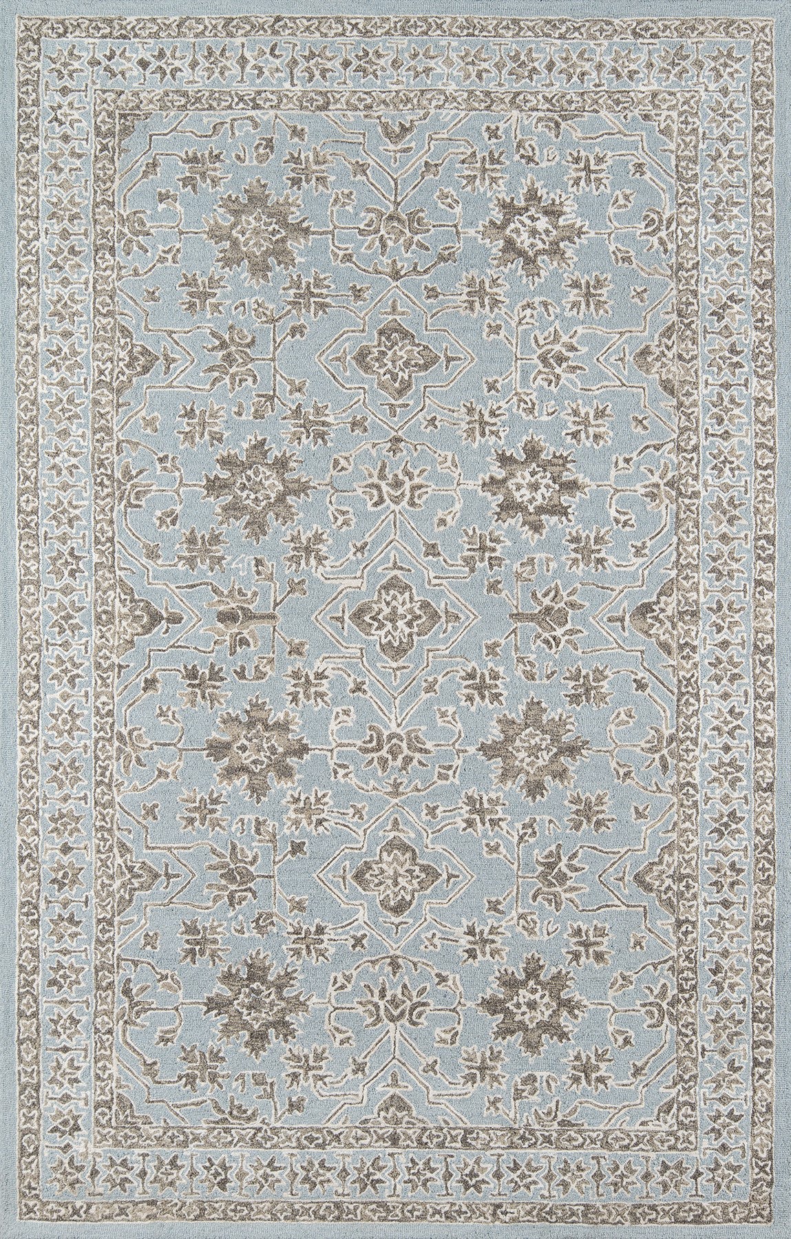 Momeni Valencia VAL-3 Blue Traditional Hand Tufted Rug