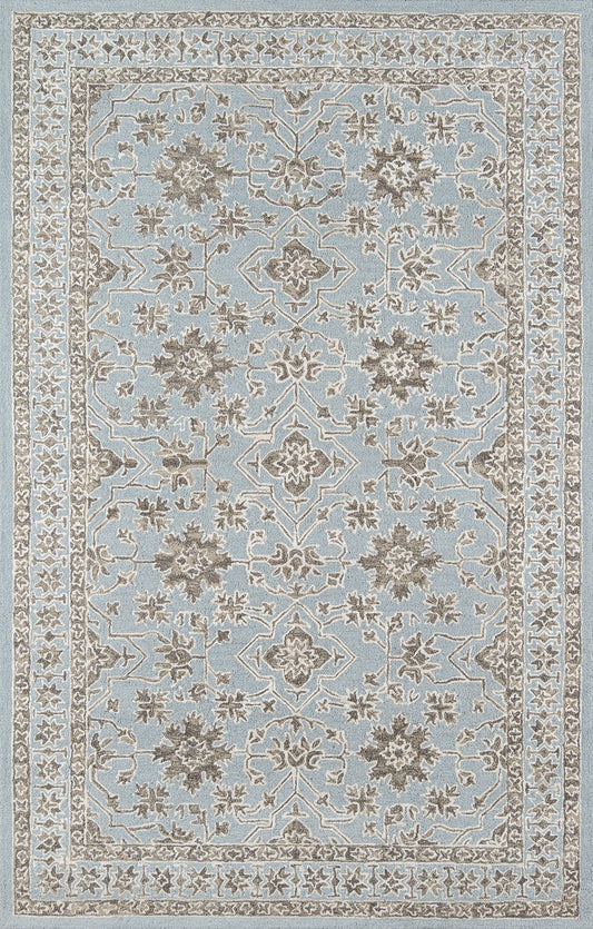 Momeni Valencia VAL-3 Blue Traditional Hand Tufted Rug