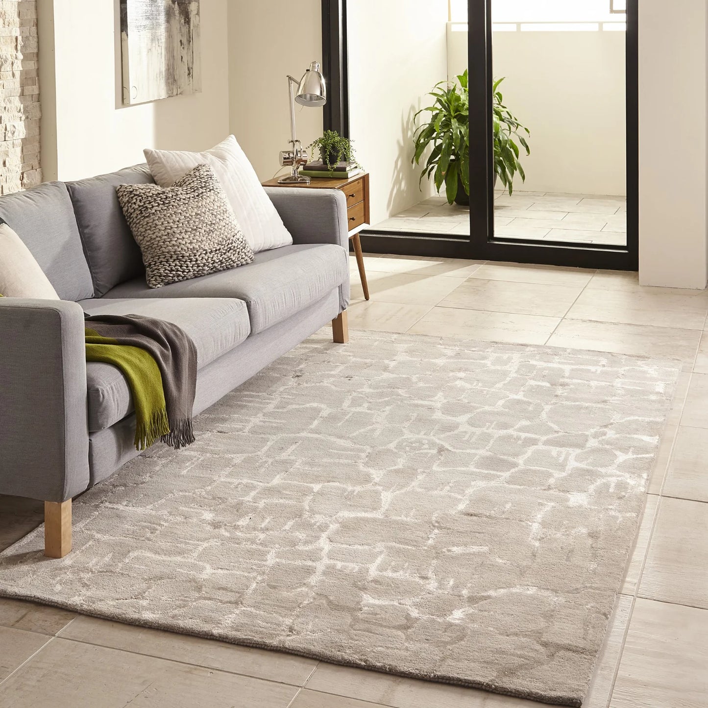 Momeni Zen ZEN-1 Seafoam Contemporary Hand Tufted Rug