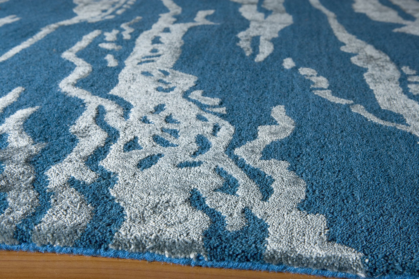 Momeni Zen ZEN-2 Cobalt Contemporary Hand Tufted Rug