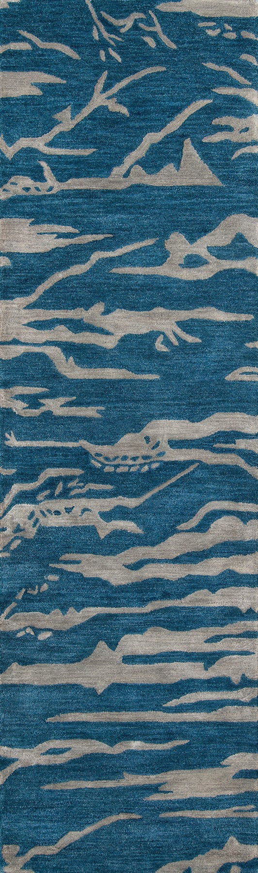 Momeni Zen ZEN-2 Cobalt Contemporary Hand Tufted Rug