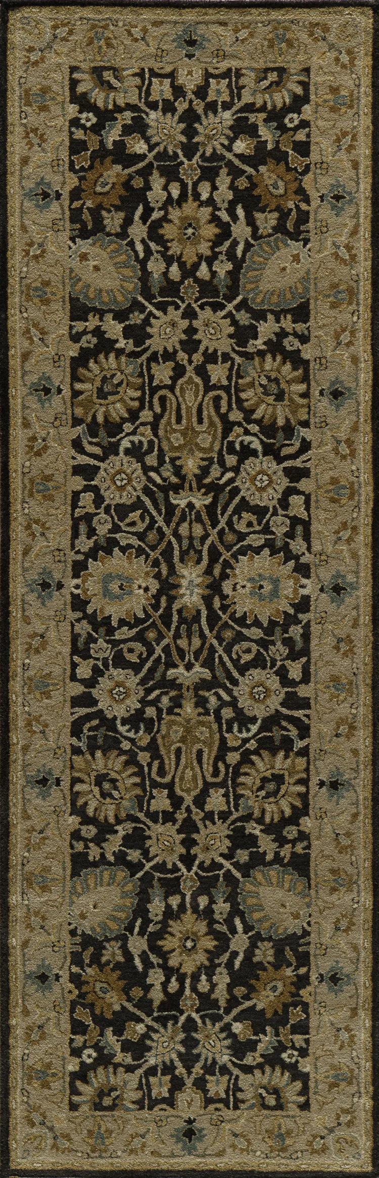 Momeni Zarin ZR-02 Charcoal Traditional Hand Tufted Rug