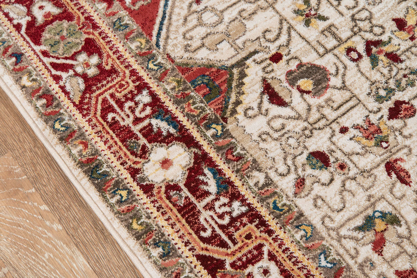 Momeni Lenox LE-02 Red Traditional Machine Made Rug