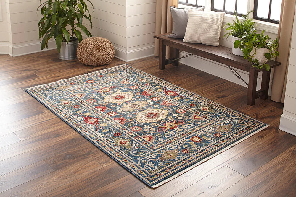 Momeni Lenox LE-03 Blue Traditional Machine Made Rug