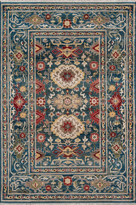 Momeni Lenox LE-03 Blue Traditional Machine Made Rug