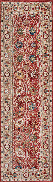 Momeni Lenox LE-04 Red Traditional Machine Made Rug