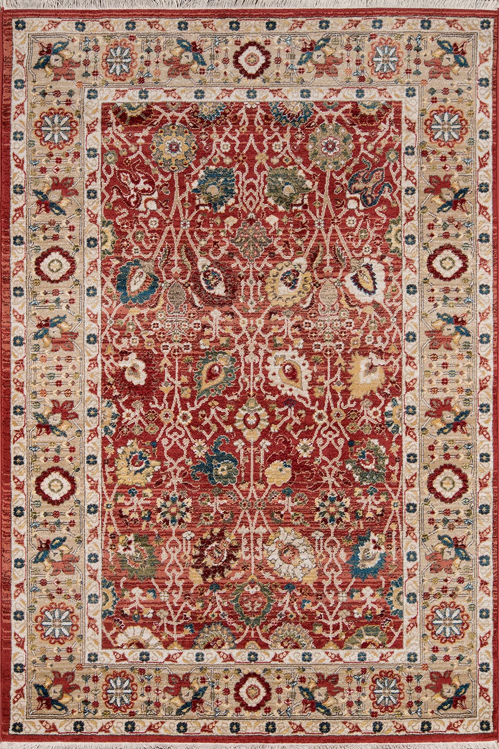 Momeni Lenox LE-04 Red Traditional Machine Made Rug