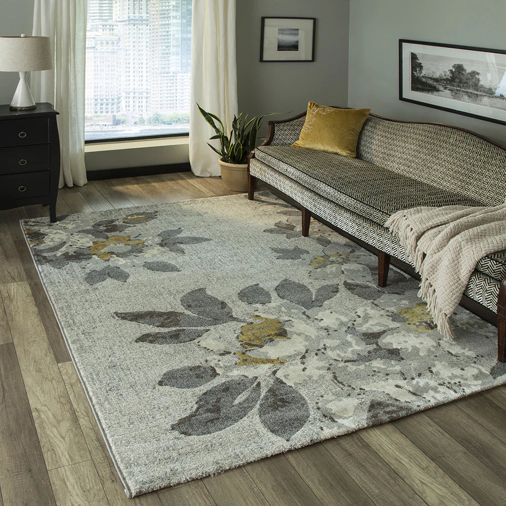 Momeni Luxe LX-10 Grey Casual Machine Made Rug