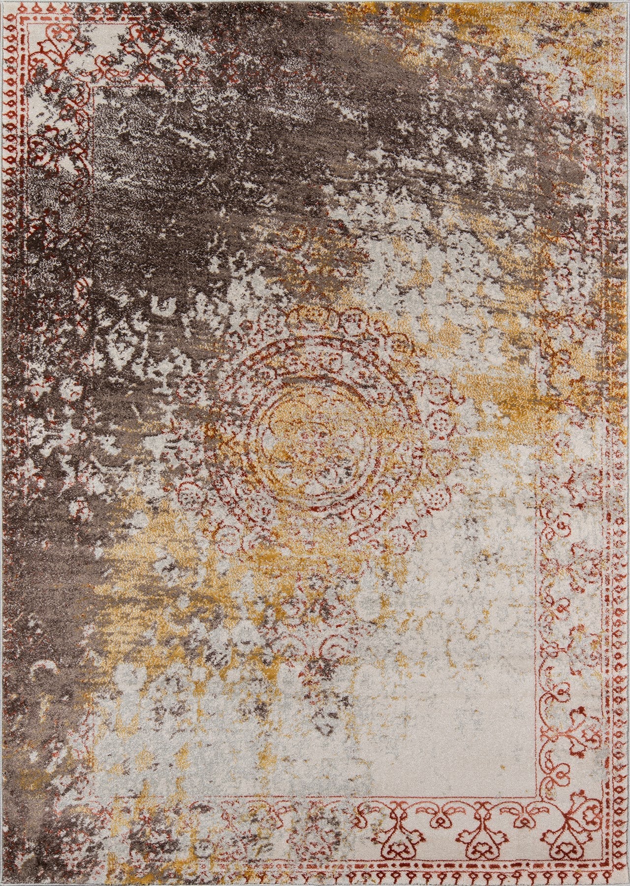 Momeni Luxe LX-13 Rust Transitional Machine Made Rug