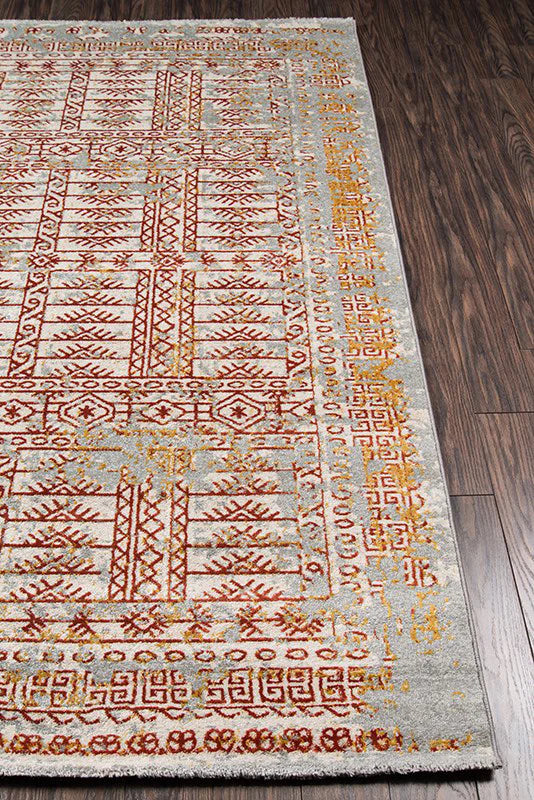 Momeni Luxe LX-15 Rust Transitional Machine Made Rug