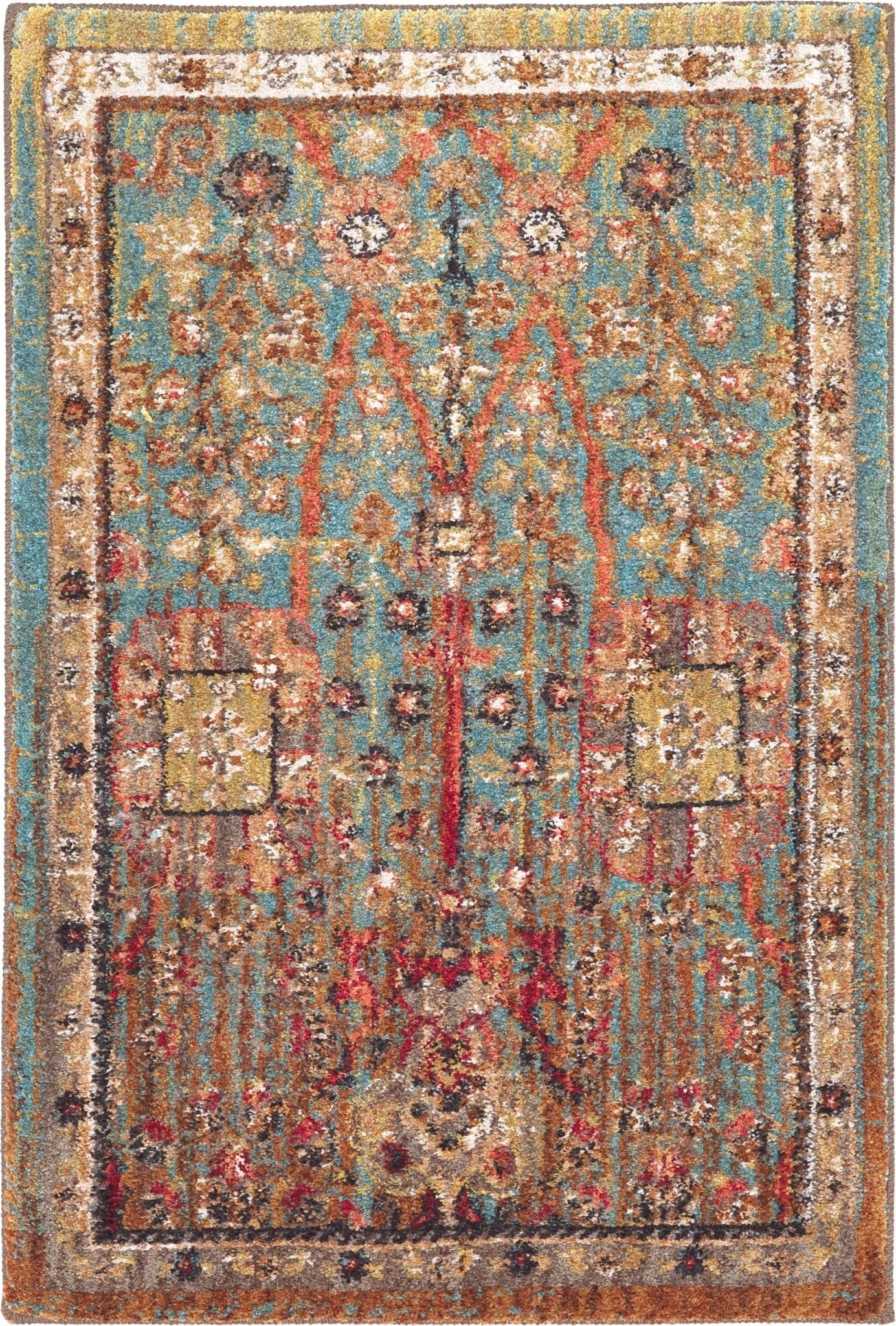 Karastan Spice Market 90668 Aquamarine Modern/Contemporary Machinemade Rug - Rugs - Karastan - Atlanta Designer Rugs