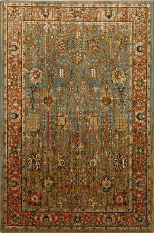 Karastan Spice Market 90668 Aquamarine Modern/Contemporary Machinemade Rug - Rugs - Karastan - Atlanta Designer Rugs