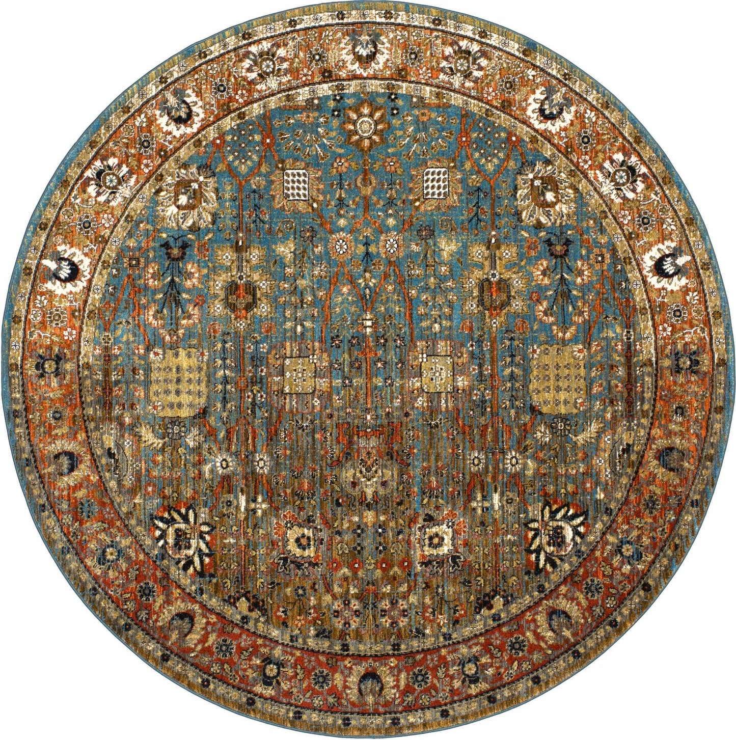 Karastan Spice Market 90668 Aquamarine Modern/Contemporary Machinemade Rug - Rugs - Karastan - Atlanta Designer Rugs