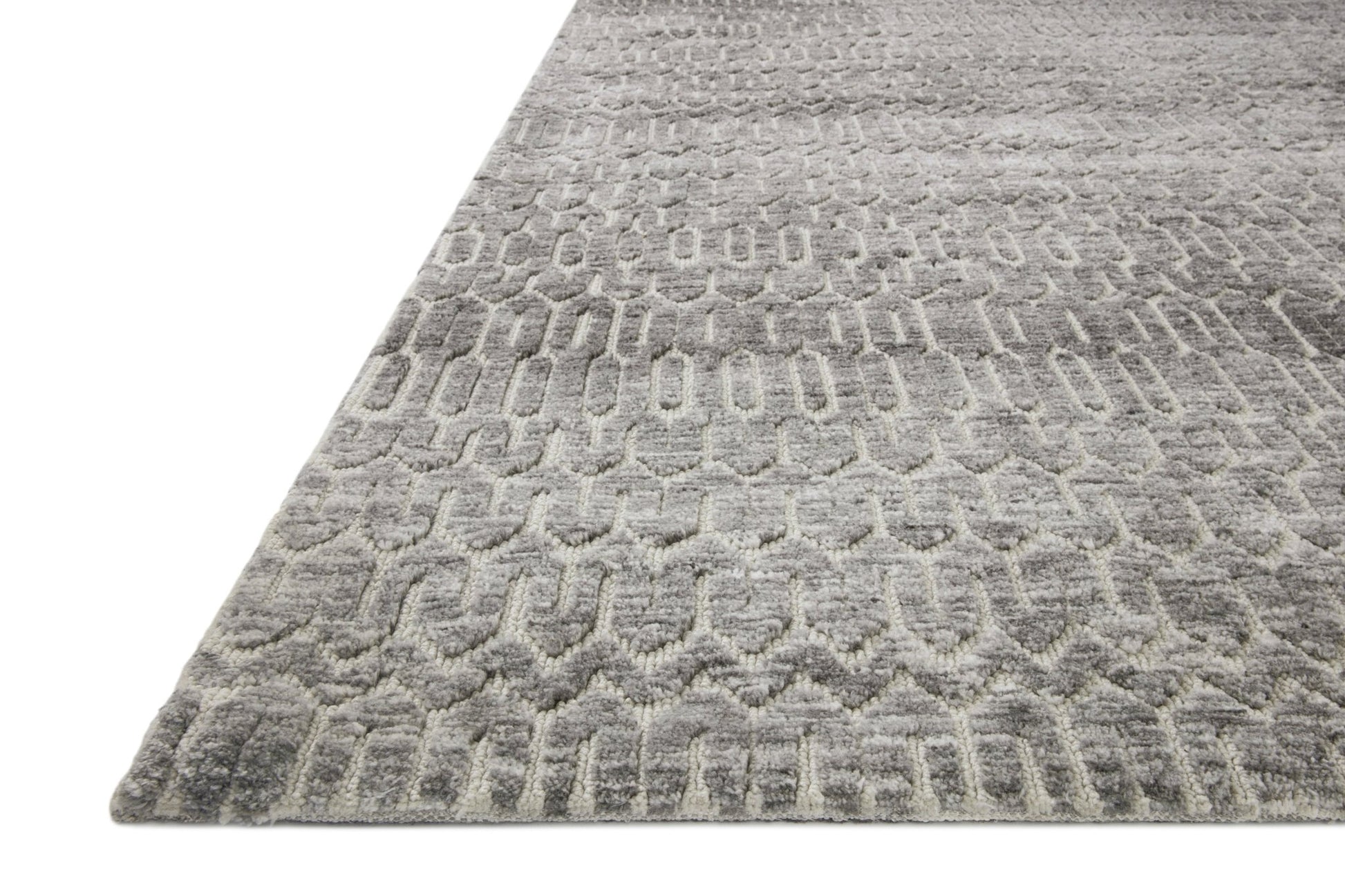 Loloi II Neda NED - 03 Ivory Charcoal Transitional Power Loomed Rug - Rugs - Loloi II - Atlanta Designer Rugs