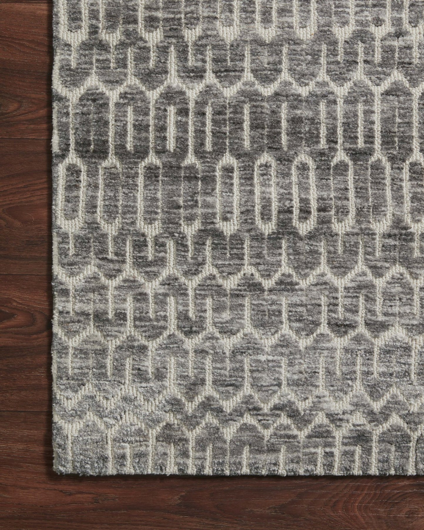 Loloi II Neda NED - 03 Ivory Charcoal Transitional Power Loomed Rug - Rugs - Loloi II - Atlanta Designer Rugs