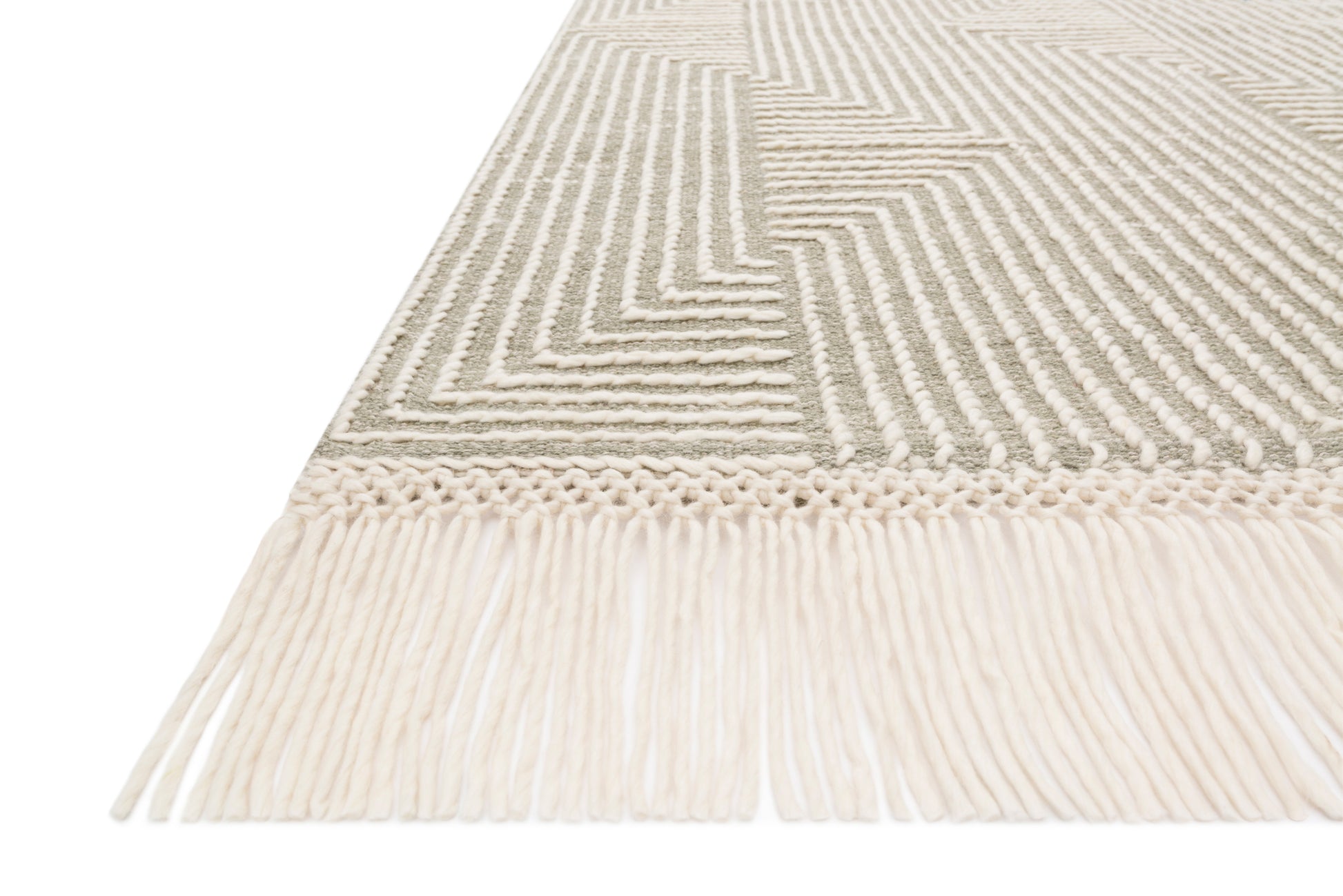 Magnolia Home Newton NET-04 Sage Ivory Contemporary Hand Tufted Rug