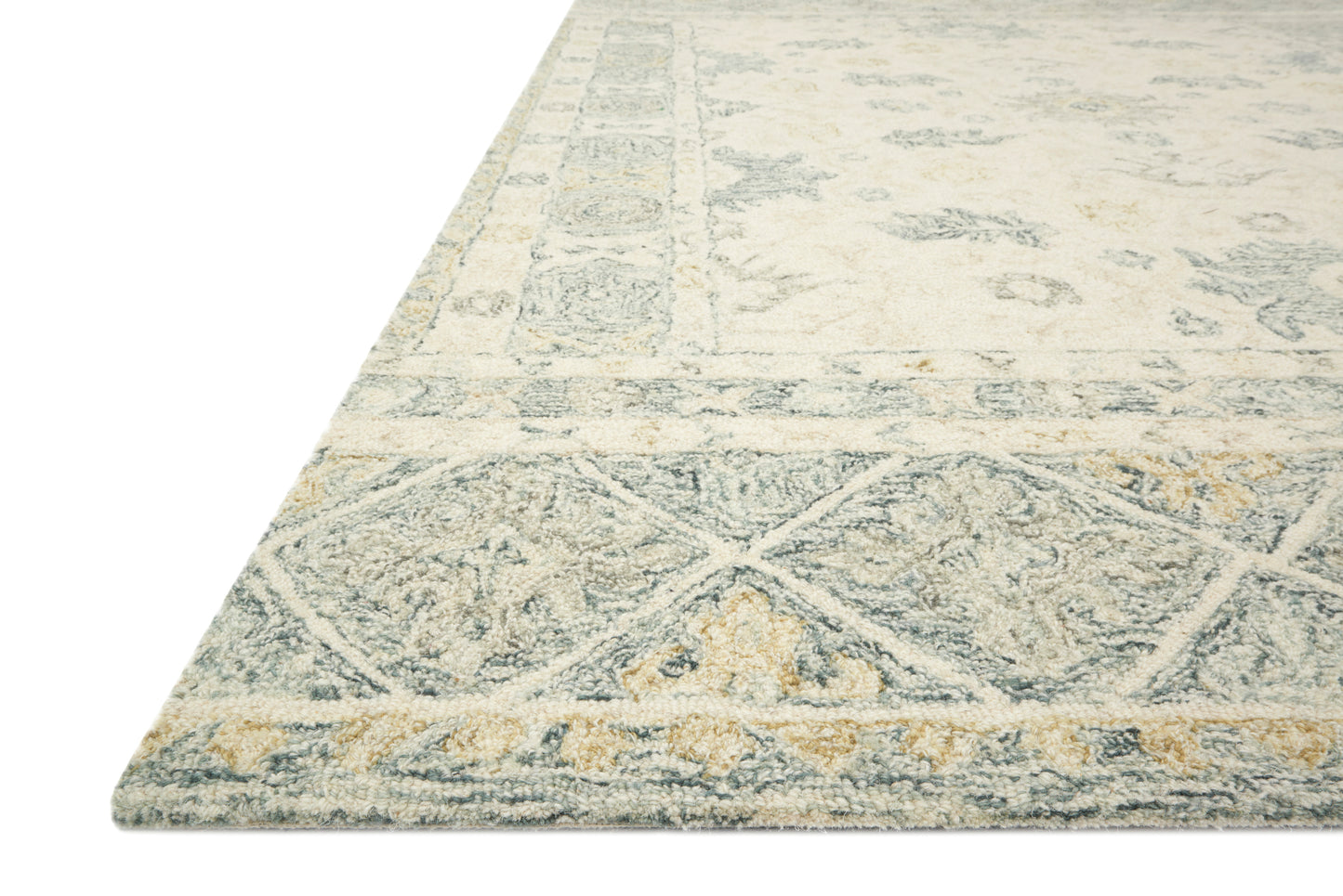 Loloi NORABEL NOR-01 Ivory Slate Contemporary Hooked Rug