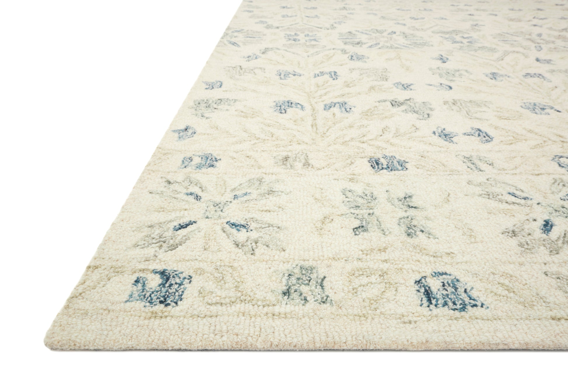 Loloi NORABEL NOR-02 Ivory Grey Contemporary Hooked Rug