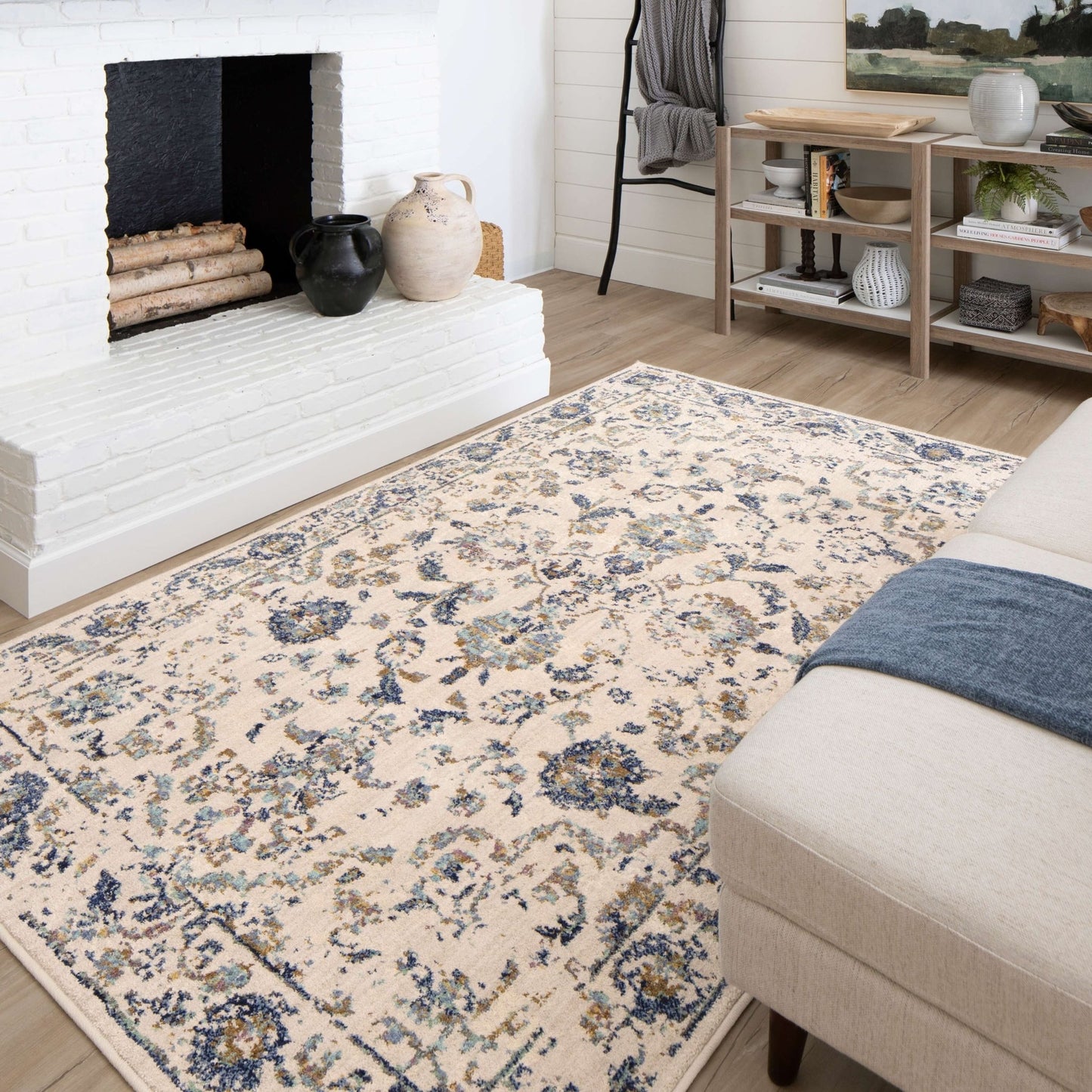 Karastan Cosmopolitan 90955 Indigo Traditional Machinemade Rug - Rugs - Karastan - Atlanta Designer Rugs