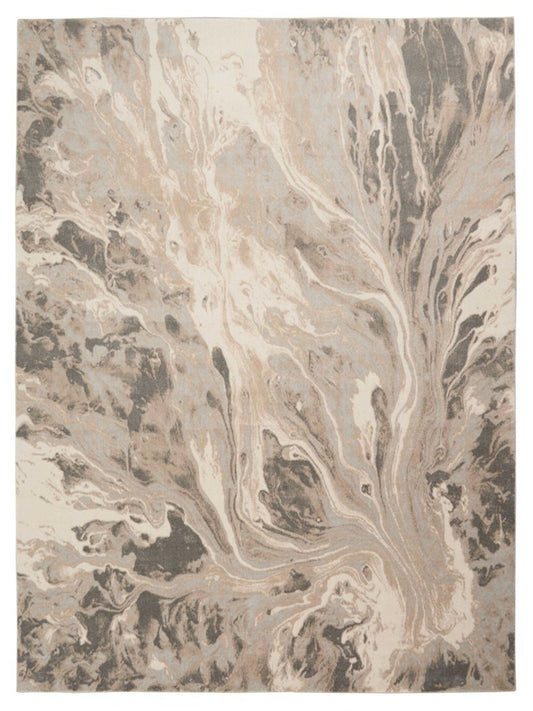 Inspire Me! Home Décor Elegance FAR01 Grey Contemporary Machinemade Rug - Rugs - Inspire Me! Home Décor - Atlanta Designer Rugs