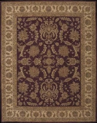 Nourison Home Heritage Hall HE14 Burgundy Traditional Tufted Rug