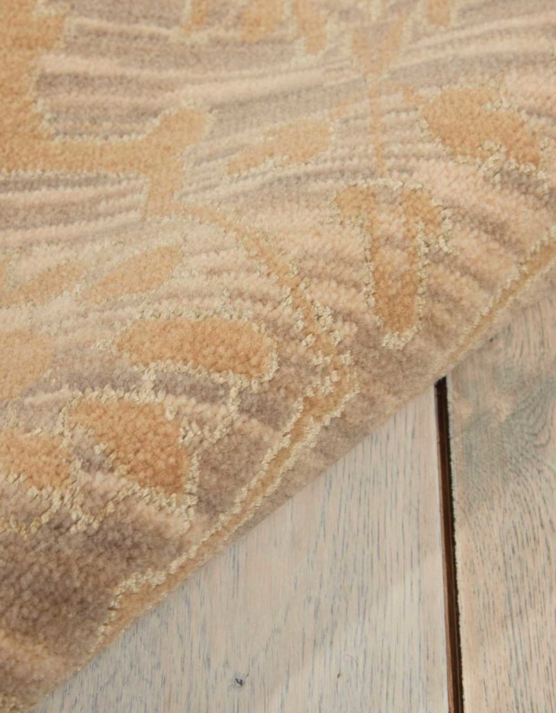 Nourison Home Silken Allure SLK03 Sand   Loom Rug