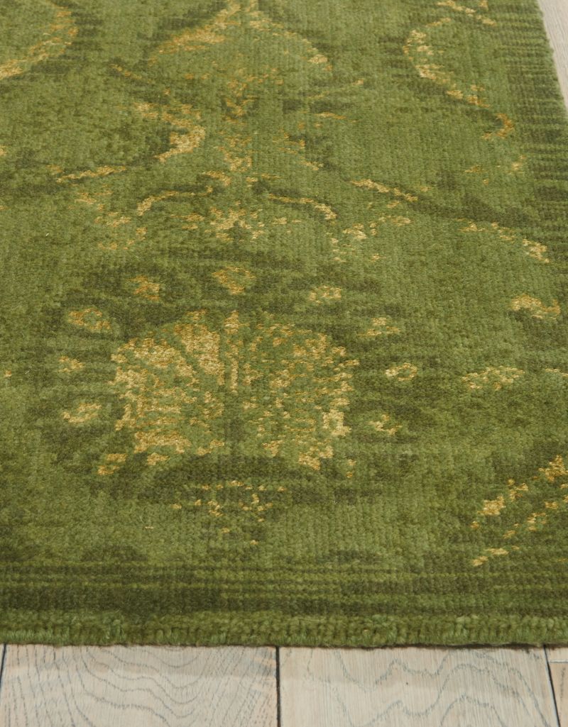 Nourison Home Silken Allure SLK03 Light Green   Loom Rug